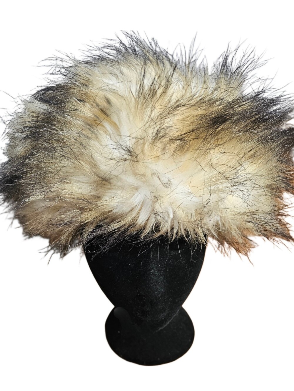 Fabulous Furs Donna Salyers Faux Fur Fluffy Headband Hat Headpiece